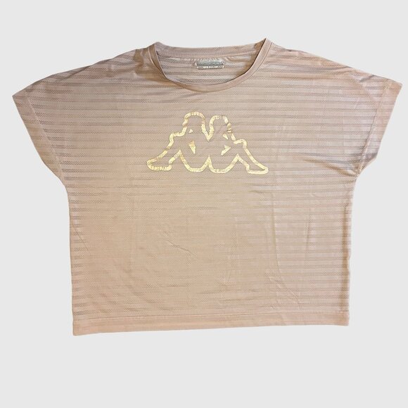 Kappa Women's Mesh Athletic Short Sleeve - Soft Pink - Medium - Picture 2 of 4